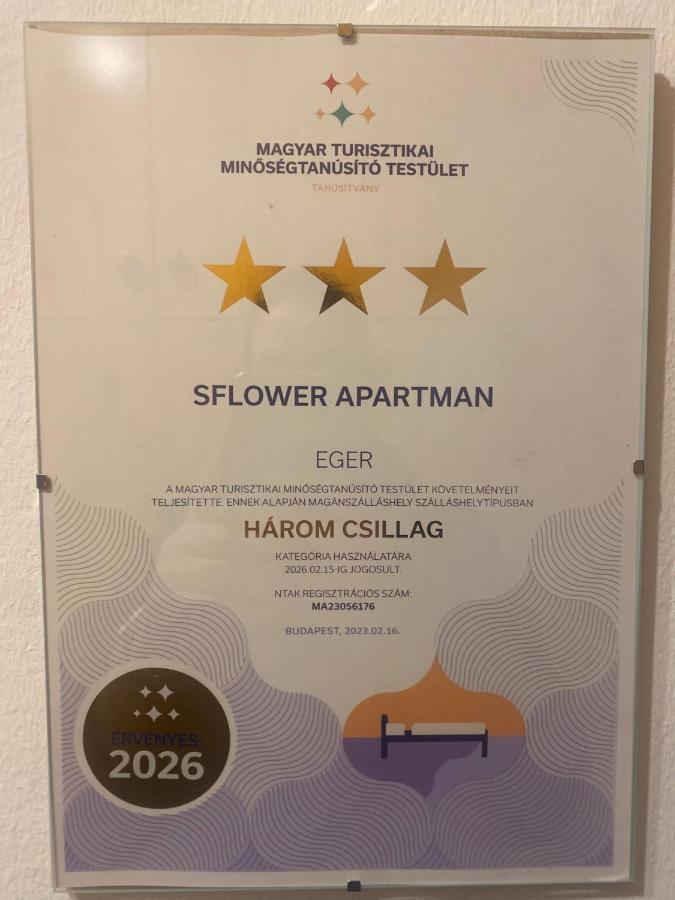 Sflower Apartman 埃格尔 外观 照片